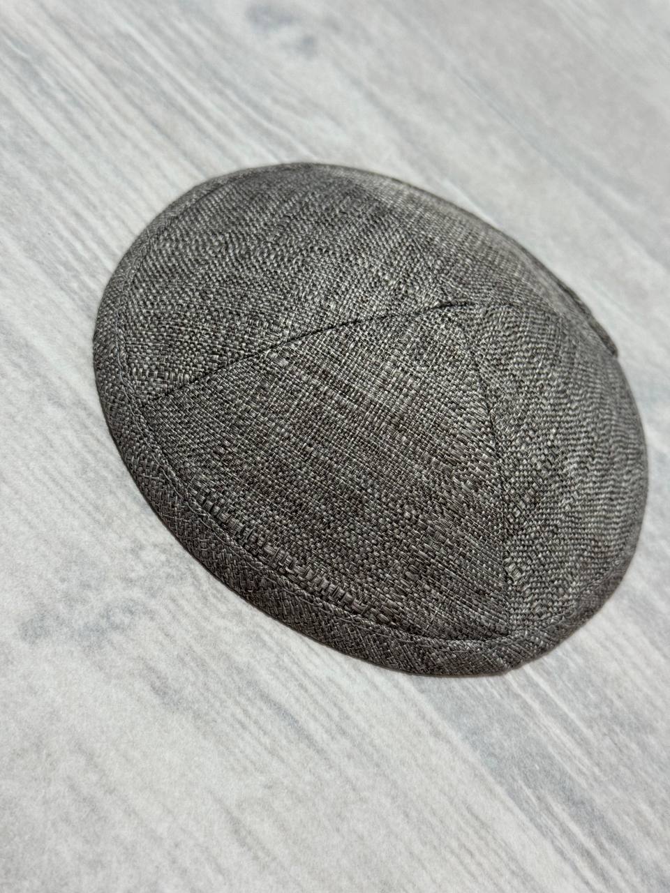 כיפה פשתן אפור