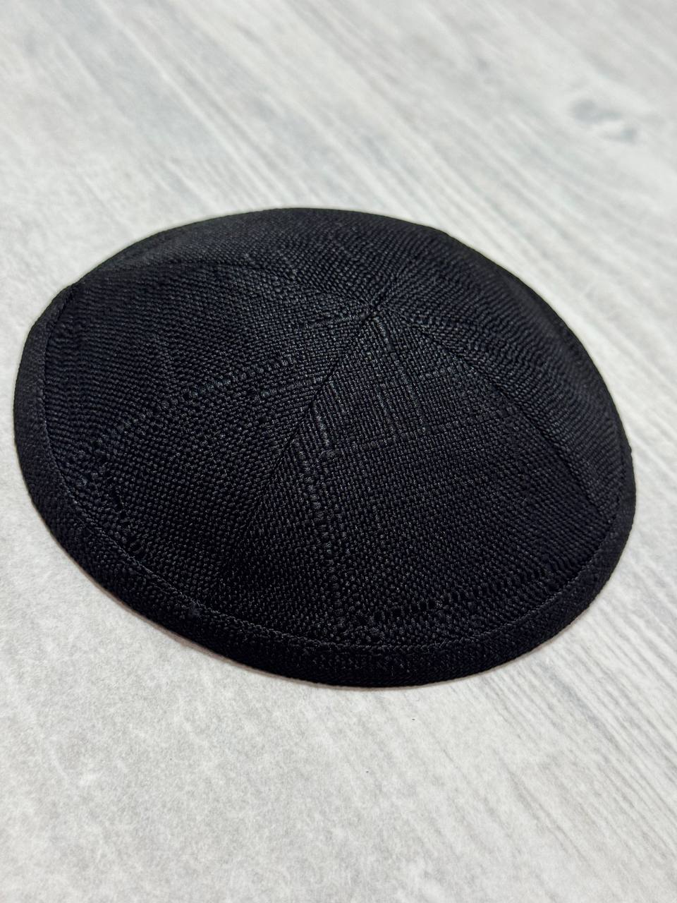 כיפה פשתן שחור